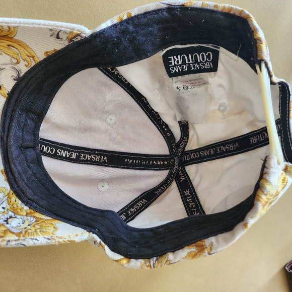 Versace White and Gold Baroque Hat - Picture 9 of 13